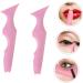 NOLITOY 2pcs Silicone Beauty Ruler Eye Shadow Eyeliner Guide Stencils Eyeliner Guide Makeup Tool Make up 15X4.15CM Pink-1 - Buy Online on GoSupps.com