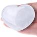XIANNVXI 45mm 1.8" Clear Quartz Healing Crystals Heart Stones 100% Natural Crystals Gemstones Polished Love Puff Palm Stones Reiki Crystal Gifts White - Clear Quartz