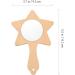 ARTIBETTER 10pcs DIY Wood Star Mirrors - Kids Handheld Makeup Mirror Craft Kit - Light Brown 14.2X9.5cm - Buy Online on GoSupps.com
