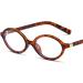 RX UAW Blue Light Blocking Glasses - Thin Reflective Oval Frame for Men & Women - Stylish Leopard Pattern - Buy Online on GoSupps.com