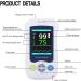 Buy GKPLY Handheld Pulse Oximeter - Portable Oxygen Monitor with 2.4-inch OLCD Display & Adjustable Brightness for Adults | Fast International Shipping - Buy Online on GoSupps.com
