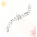 DOITOOL Crystal Hair Comb Bridal Wedding Headpiece Leaf Hair Pin Rhinestone Headpiece Jewelry Hair Comb Rhinestone Hair Clip Rhinestone Barrettes Tiara Bride Manual Hair Piece - Buy Online on GoSupps.com