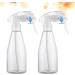 Buy Minkissy 200ml Empty Hairspray Bottles - Fine Fog Sprayers for Plants Cleaning Bathroom & Kitchen (2 Pack) - Buy Online on GoSupps.com