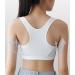 Teen Girls Seamless Cotton Racerback Sports Bra - Medium Size 30 Cream Navy - Buy Online on GoSupps.com