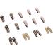 Black Marble French Tip Press On Nails Long with Gold Foil - 24Pcs - Buy Online on GoSupps.com