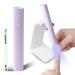 UV Light for Gel Nails Handheld UV Lamp for Gel Nails Led Nail Lamp Mini Portable Cordless Rechargeable Flash Cure Lamp for Gel Nails with Stand Salon Home DIY (Purple)