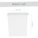 STOBAZA Organization Bucket Box Sheet Laundry Storage Box Plastic Drawers Plastic Storage Bucket Drum With Cover 14.6X14X8CM White - Buy Online on GoSupps.com
