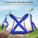 Fishing Shoulder Back Harness - Adjustable Ultralight Vest Belt with PVC Material - Tackle Equipment for Anglers - 18.5 x 15.7in - Buy Online on GoSupps.com