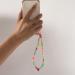 Handmade Colorful Mobile Phone Lanyard - Rainbow Fruit Wrist Strap for Women | Cute Polymer Clay Design - Buy Online on GoSupps.com