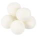 sourcing map 6 Pcs Wool Dryer Balls 1.2 Inches Wool Laundry Dryer Balls for Reducing Clothing Static and Wrinkles White 1.2" White