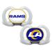 BabyFanatic Pacifier 2-Pack - NFL Los Angeles Rams - Officially Licensed League Gear