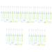 Mobestech 50pcs portable toothbrush cleaning brush folding essential travel pp