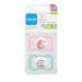 MAM Air Silicone Pacifier Set - 2 Tooth-Friendly Baby Pacifiers for 16+ Months | Extra Light & Airy Design Includes Pacifier Box - Ocean Pink - Buy Online on GoSupps.com