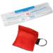Kuou 5 Pcs CPR Mask Keychain Ring Emergency Kit - Red | First Aid Face Shield for AED Training - Buy Online on GoSupps.com