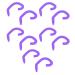 Ear Hooks 5 Pairs Soft Silicone Face Cover Hooks for Kids (Purple)