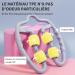 2xk-Nov Anti-Cellulite Massage Roller - Deep Muscle Tissue Relief & Relaxation for Arms Neck & Legs (Yellow) - International Shipping Available - Buy Online on GoSupps.com