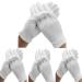 24 Pcs (12 Pair) White Cotton Gloves for Dry Hand Moisturizing Cosmetic Eczema Hand Spa and Coin Jewelry Inspection, Checking Gloves,Serving Gloves Stretchable Lining Gloves Moisturizing Gloves