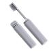 Our travel home toothbrush drinkable soft with box toothbrush travel toothbrush camping foldable for travel sizes school travel toothbrush soft (gray one size) gray 1 piece (1 Pack)