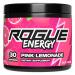 Rogue Energy Energy Drink Powder for Long Gaming Hours - Energy Powder for Mental Focus - Sugar & Gluten Free - Gaming Supplement with Caffeine & Vitamins - Made in USA (Pink Lemonade - 30 Servings)