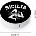 Buy Sicilian Trinacria Contact Lens Case - Portable Round Storage Box with Mirror for Travel | Cute Daily Outdoor Accessory - Buy Online on GoSupps.com