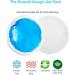 12 Round Reusable Hot Cold Gel Packs - Pain Relief for Injuries, Breastfeeding, Wisdom Teeth Swelling - Mini Ice Packs with Cloth Backing & Sleeve - Buy Online on GoSupps.com