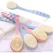 Long Handle Plastic Body Shower Brush Bath Back Cleaning Scrubber - Blue - Buy Online on GoSupps.com