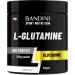 Bandini Pure LGlutamine Powder Amino Acid useful for intense training and for muscle mass and strength 100 Vegan Glutamine POWDER Gym and Training 300g Packaging