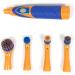 Household Sonic Electric Cleaning Brush Power Scrubber with All Purpose 4 Brush Head Dirt Oil Dust Cleaner (Orange) - Buy Online on GoSupps.com
