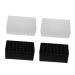 PLAFOPE Plastic Tray 4pcs Boxes Stationery Organizer 40 Slot Pen Holder Nail Cosmetics Organizer Container Chassis Brush