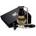 Shop Men's Shaving Kit - 3 Edge Razor Silver Tip Badger Brush & Stainless Steel Stand | Perfect Grooming Set for Men - Buy Online on GoSupps.com