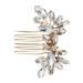 DEARMAMY Hair Comb Flower Rhinestone Hair Decoration Bride Hair Side Comb Hair Accessory