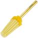 PANA Nail Carbide 5 in 1 Bit - Two Way Rotate use for Both Left and Right Handed - Fast remove Acrylic or Hard Gel - 3/32" Shank - Manicure Nail Art Drill Machine (Double Coarse - 2XC Gold) Double Coarse - 2XC Gold