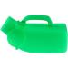 Male Portable Urinal Pee Bottles Home Urinal Potty Thick Firm Urine Bottle with Lid for Men 1200ML- Green Happy - Buy Online on GoSupps.com