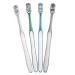 Homsfou 4 tooth hygiene Mundhygiene Men Care toothbrush for adult hand toothbrush adult toothbrush cleaning brushes made of plastic light brushes manual travel pp