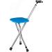 Canes Walking Stick with Seat Folding Can Withstand 300 pounds of Travel Crutches with LED Lights Adjustable Height Suitable for The Elderly and Young People