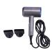 2000W Pro Hair Dryer with 2 Nozzle Ionic Powerful Professional Salon Blow Dryer AC Motor Fast Drying Hairdryer with 2 Heat Speed Cool Air for Hairstylist Dresser Home Men and Women Gray+red small gift Gray+blue
