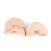 Colcolo 10x Natural Beech Wooden Baby Teething Toys - Rainbow Shape Chew Toys for Toddlers | Safe & Eco-Friendly - Buy Online on GoSupps.com