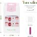 Vatocu Christmas False Nails - Short Red Snowflake & Elk Press on Nails | Snowman Acrylic Stick on Nails for Women & Girls (24pcs) - Buy Online on GoSupps.com