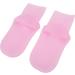 Silicone Foot Socks 1 Pair Pink Silicone Moisturizing Socks Non-Slip Reusable Soft for Rough Skin (L Size) - Buy Online on GoSupps.com