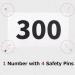 Azarxis Running Bib Competitor Numbers 001-50 with Safety Pins | Tyvek Tearproof Waterproof | Marathon Races Events - Buy Online on GoSupps.com
