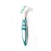 HEIGOO Denture Cleaning Brush, Portable False Teeth Cleaning Brush, Use for The Best Gift for People Wear Denture Teeth, Green
