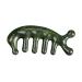 Frcolor Tool Massagekamm Jade Gua-Sha-Haarbrush Acupuncture head massage comb Acupunge for the meridian wide tooth comb scalp 3D leather tools