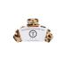 TELETIES - Medium Hair Clip - Strong Grip Bendable Teeth Comfortable Curved Design - Ideal for Medium-Thick Hair - For All Hair Textures - Blonde Tortoise