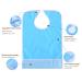 Soft and Comfortable Adult Bibs - Waterproof Washable Foam Bibs for Disabled Adults | Light Blue 23x13cm - Buy Online on GoSupps.com