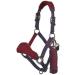 LeMieux Vogue Fleece Headcollar & Leadrope Halter - Full Size Burgundy/Navy | Buy Internationally - Buy Online on GoSupps.com