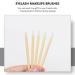 FOMIYES 50Pcs Disposable Wooden Lip & Eyeshadow Brushes | Portable Lip Makeup Applicators for Professional Use - Buy Online on GoSupps.com