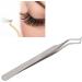 Eyelash Grafting Tweezer Professional High Precision Application Lash Extension Tweezer Stainless Steel Eyelash Tweezer for Manicure (Silver) (Upgrade Tweezer) - Buy Online on GoSupps.com