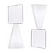 2 in 1 Measuring Cup Spoon Clear Plastic Liquid Powder Measuring Spoon DIY Facemask Tool (2 Pieces)