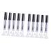 FOMIYES 10 Pcs Eyelash Brush Tube Black Lid Large Empty Tube Eyelash Serum Bottle Empty Eyelashes Bottle