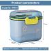 EACHPT Formula Powder Dispenser Pot 480ml - Portable Sealed Milk Storage for Travel - Blue - Buy Online on GoSupps.com